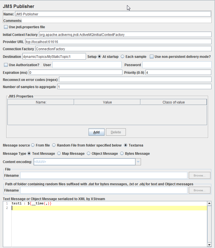 
Figura 11.3.  Editor JMS