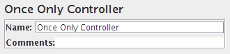 Captura de pantalla del panel de control de Once Only Controller