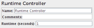 Captura de pantalla del panel de control del controlador de tiempo de ejecución