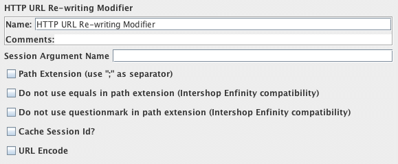 Captura de pantalla del panel de control del modificador de reescritura de URL HTTP